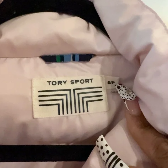 Tory Sport Pink Puffer Coat - Picture 3 of 7